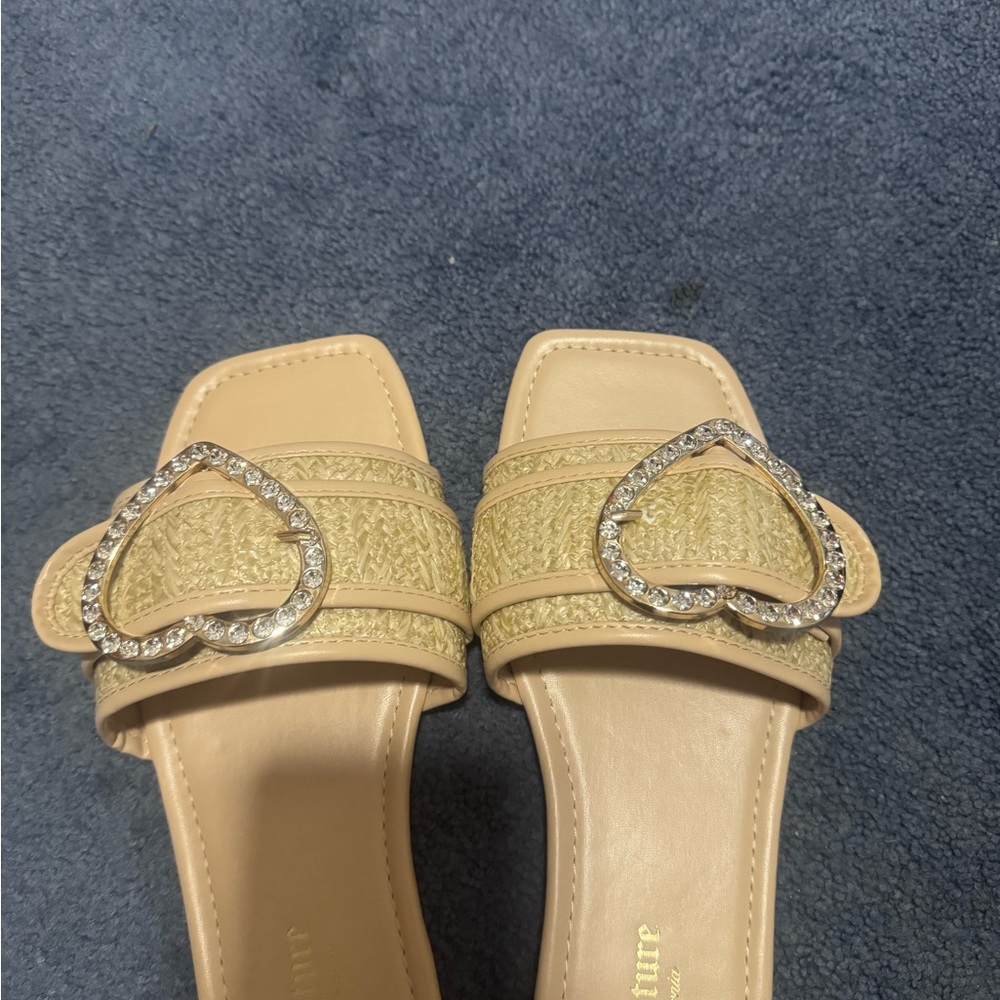 Juicy Couture Tan Sandals with Leather Straps